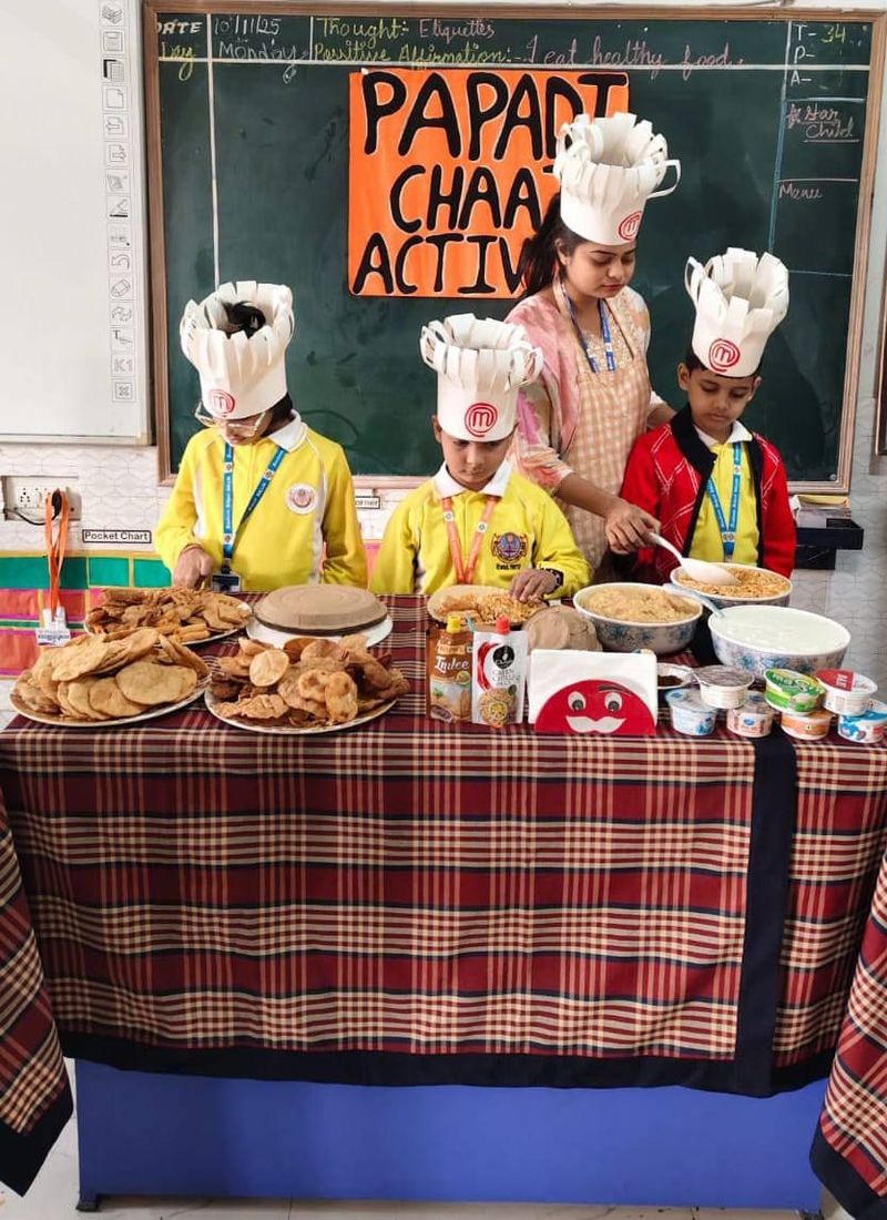 Papdi Chaat Activity – KG II at Sunbeam School Ballia — photograph 8 of 8