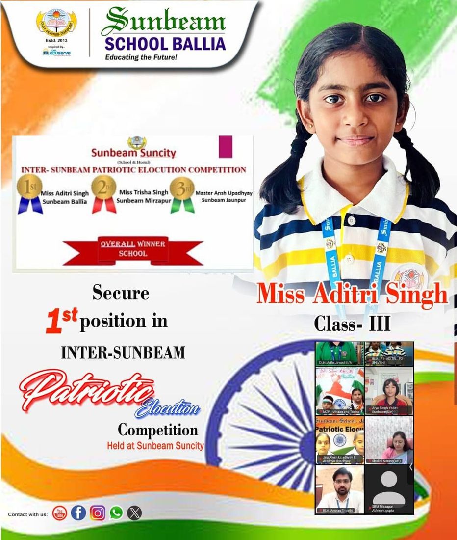 Proud Moment! at Sunbeam School Ballia — photograph 5 of 8