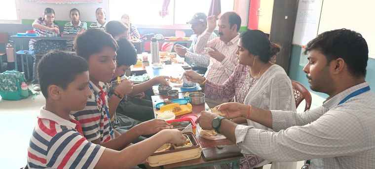 A beautiful and unique culture of Lunch Sharing began today at Sunbeam School Ballia with the… at Sunbeam School Ballia — photograph 1 of 7