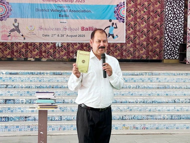 Today we were honoured to have Mr. Ramesh Chandra Srivastava at Sunbeam School Ballia — photograph 7 of 7