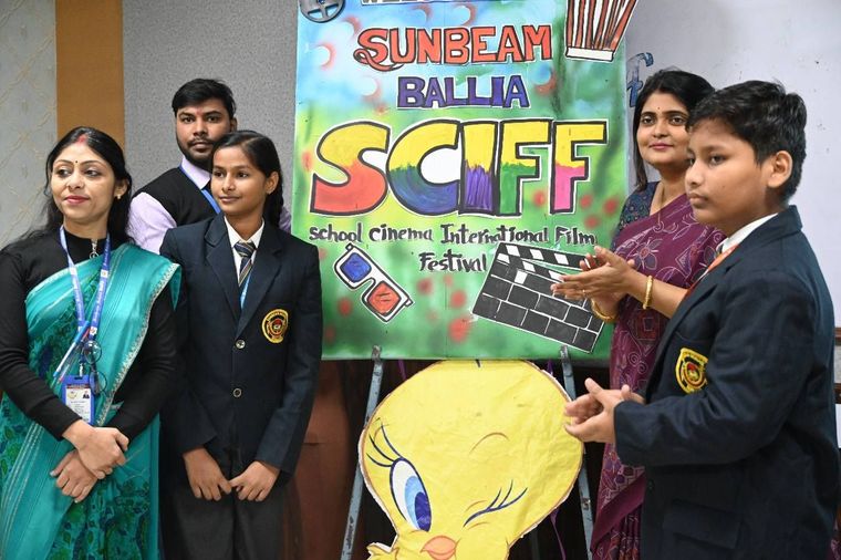 School Cinema Screening at Sunbeam School Ballia — photograph 1 of 5
