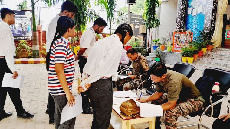 NCC B Certificate Enrollment at Sunbeam School Ballia — photograph 2 of 5