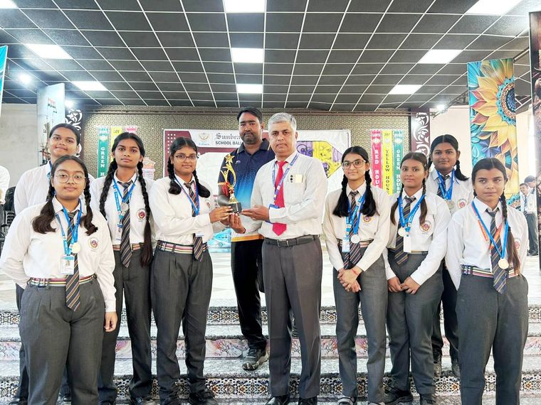 Our talented basketball girls team brought glory to the school by securing the 2nd Position in the… at Sunbeam School Ballia — photograph 3 of 4