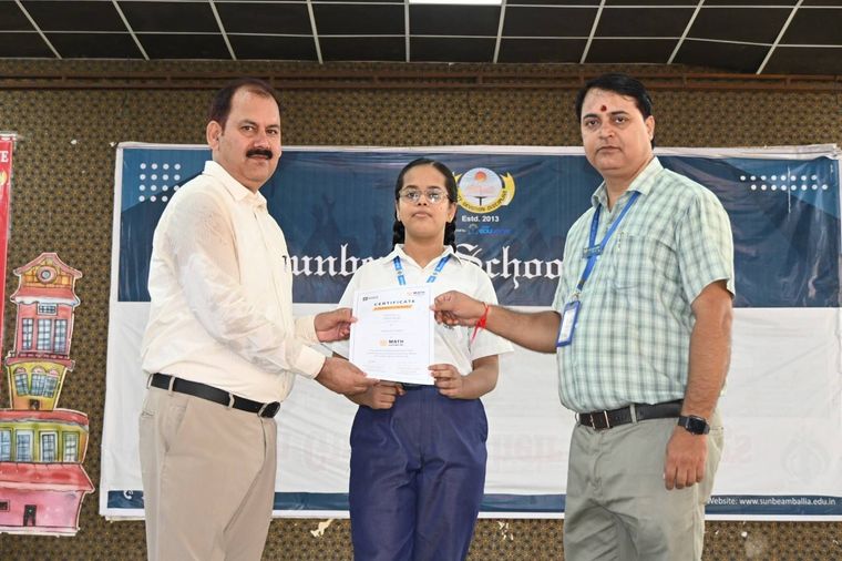 Our talented students once again made us proud by showcasing their brilliance at the Competition –… at Sunbeam School Ballia — photograph 4 of 4