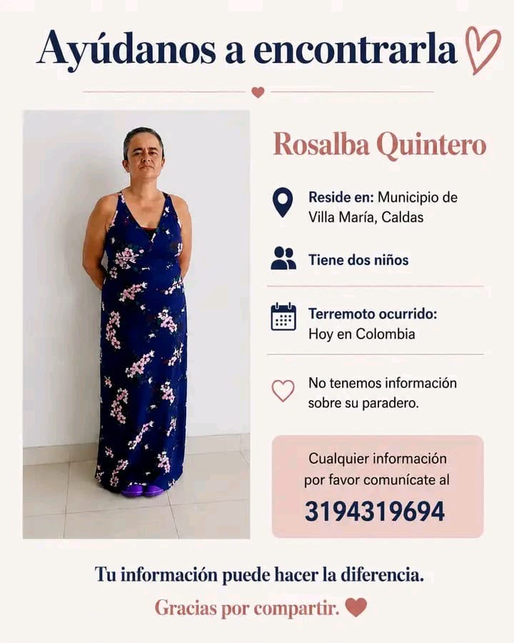 Foto de persona desaparecida