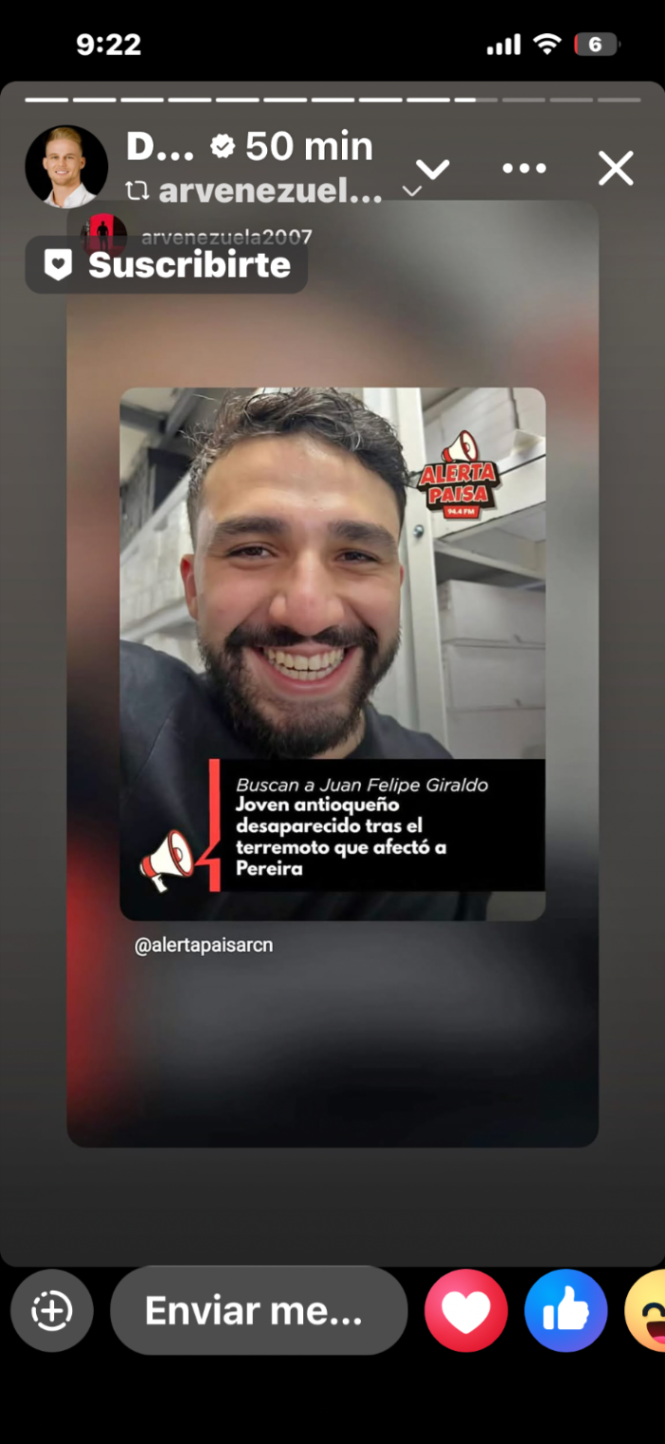 Foto de persona desaparecida