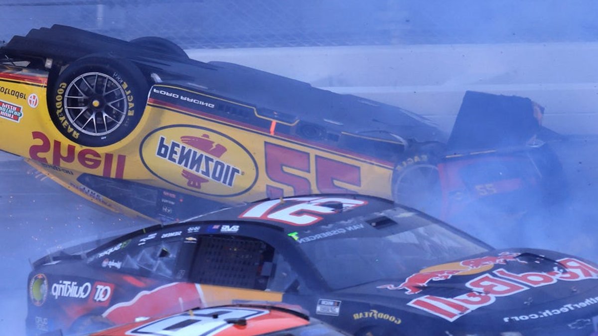 Logano survives Talladega wreck - talladega wreck