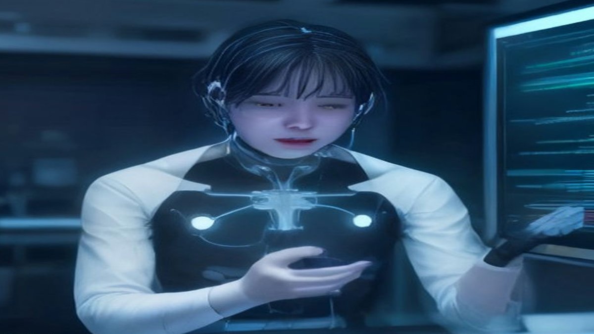 **AI ethics research lab** *(or: "Physician reviewing AI diagnostic software")*.