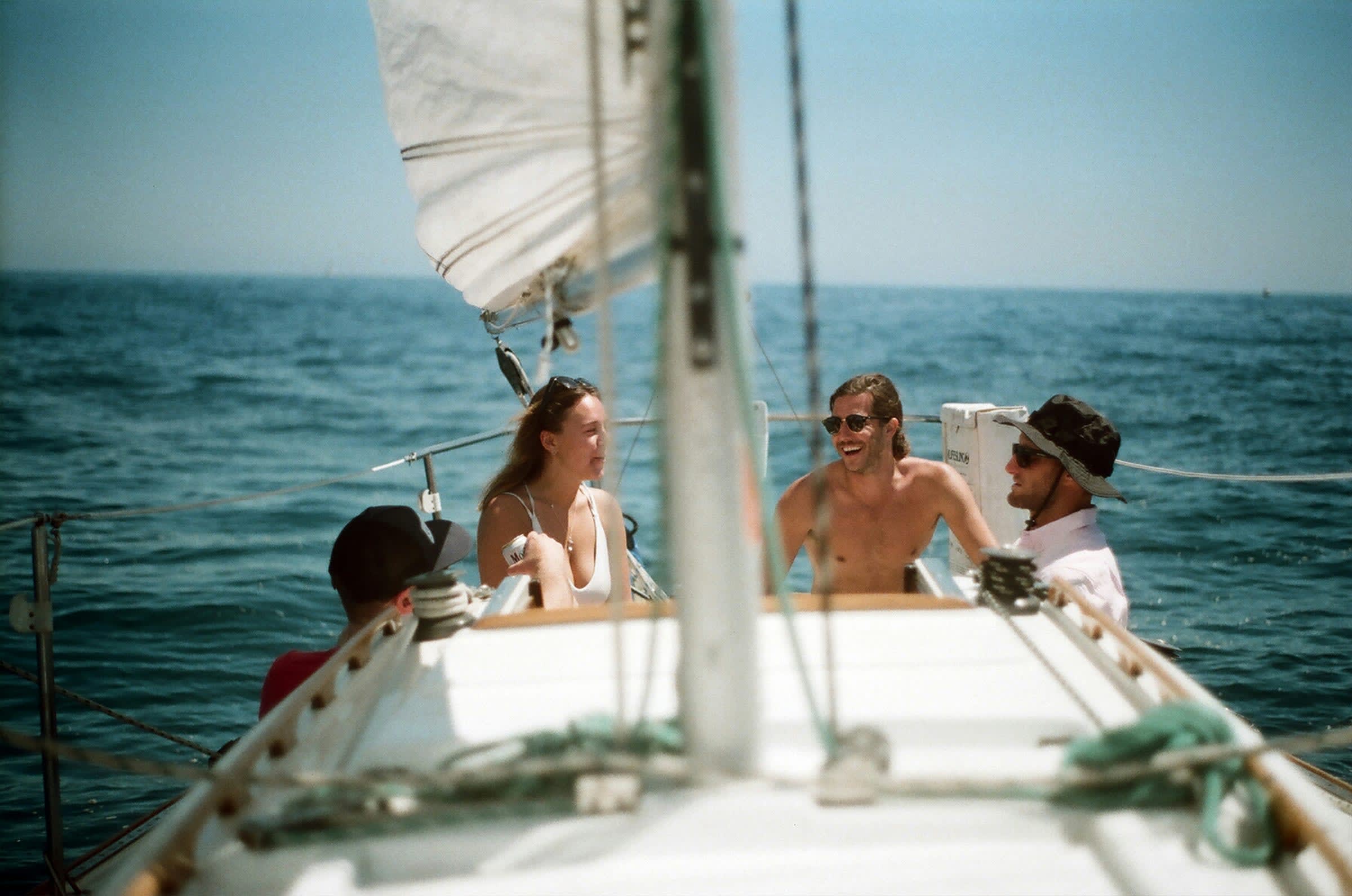 Sailing with friends organizing sailing trip