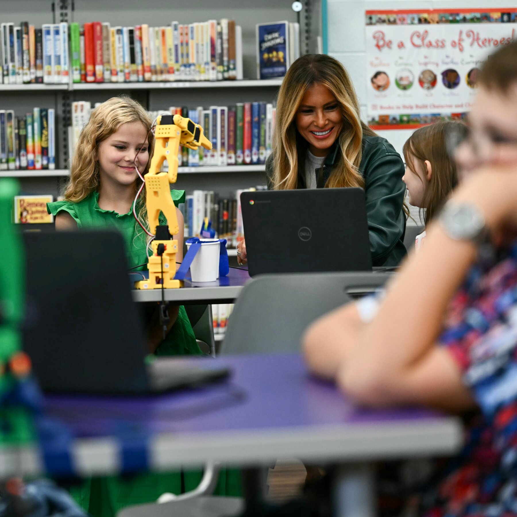 Melania Trump Encourages Children to Build the Next Great Robot With A.I.