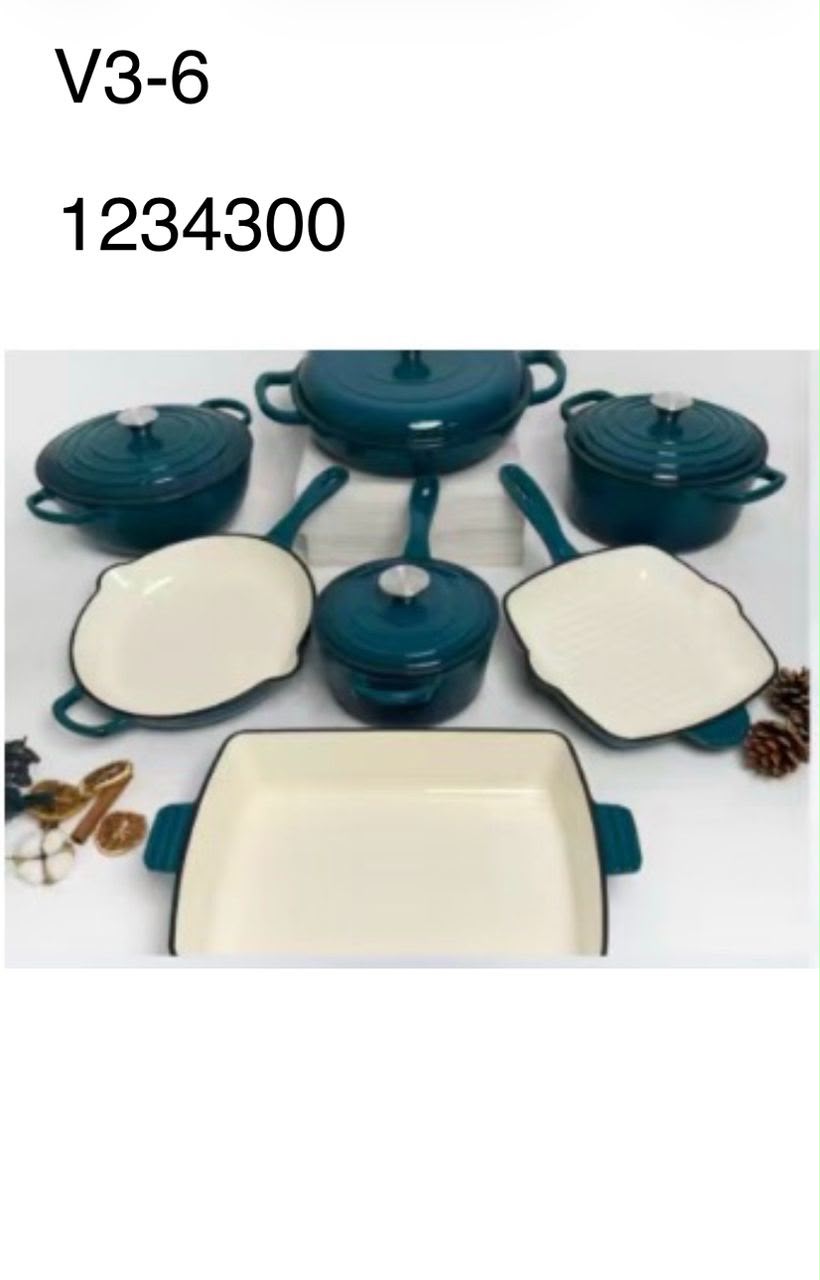 11-Piece Blue Cookware Set