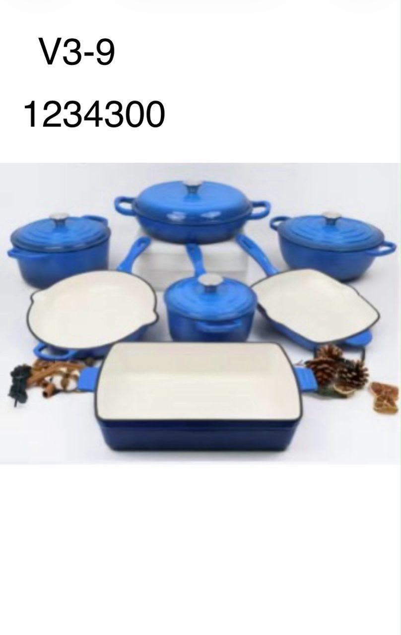 11-Piece Blue Cookware Set