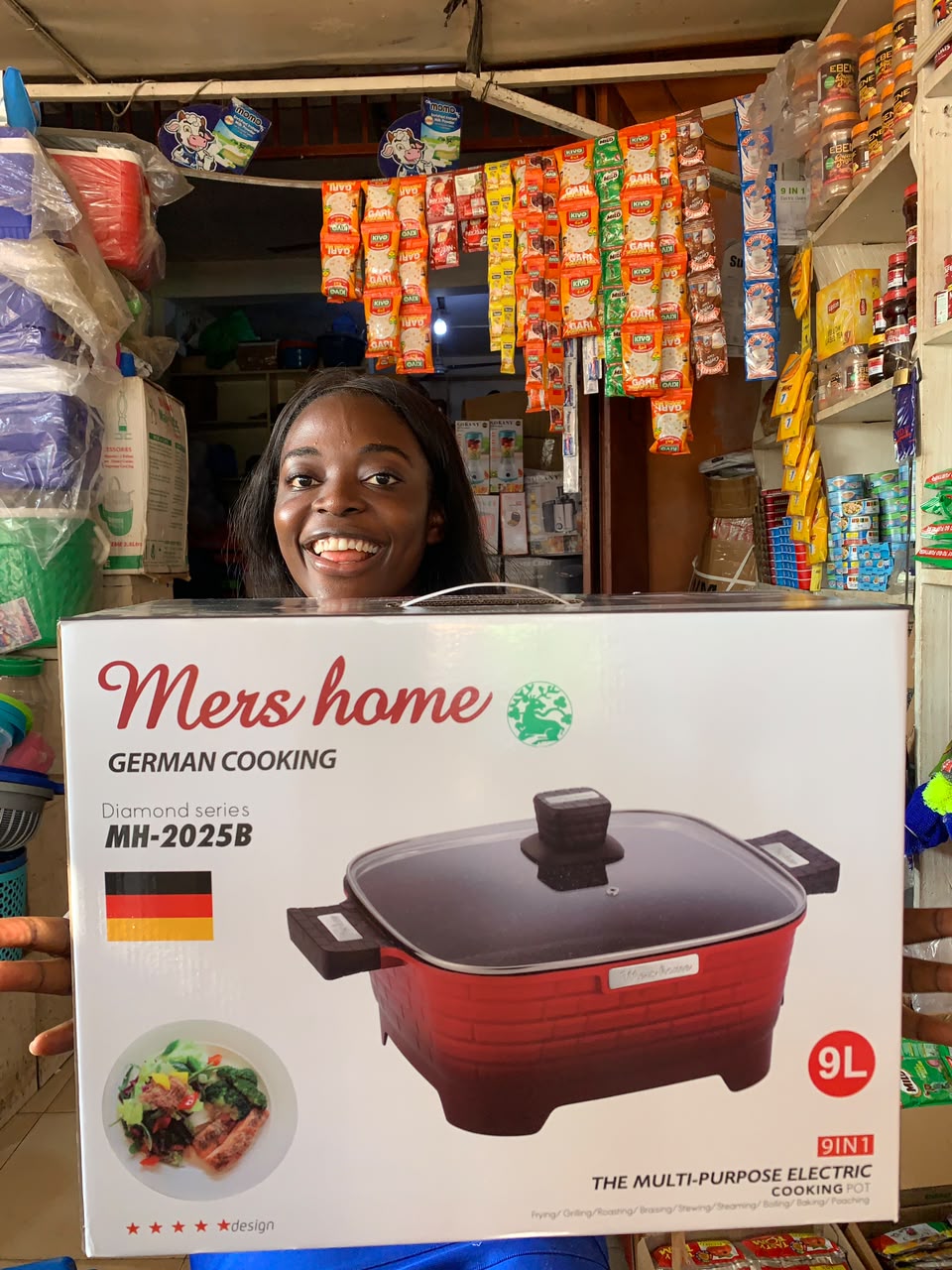 Mershome 9L Multi-Purpose Electric Cooking Pot