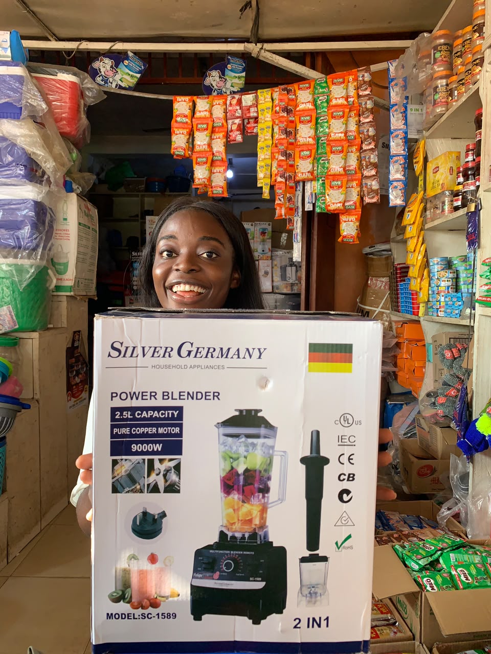 Silver Germany 2-in-1 Power Blender