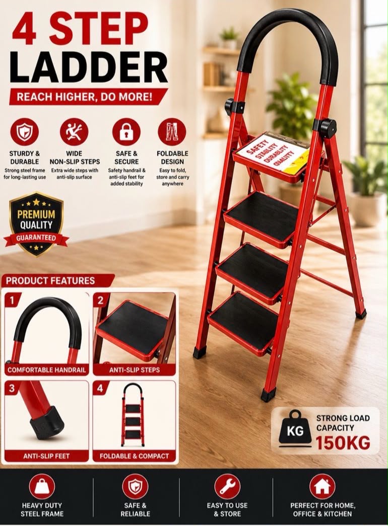 4-Step Foldable Ladder