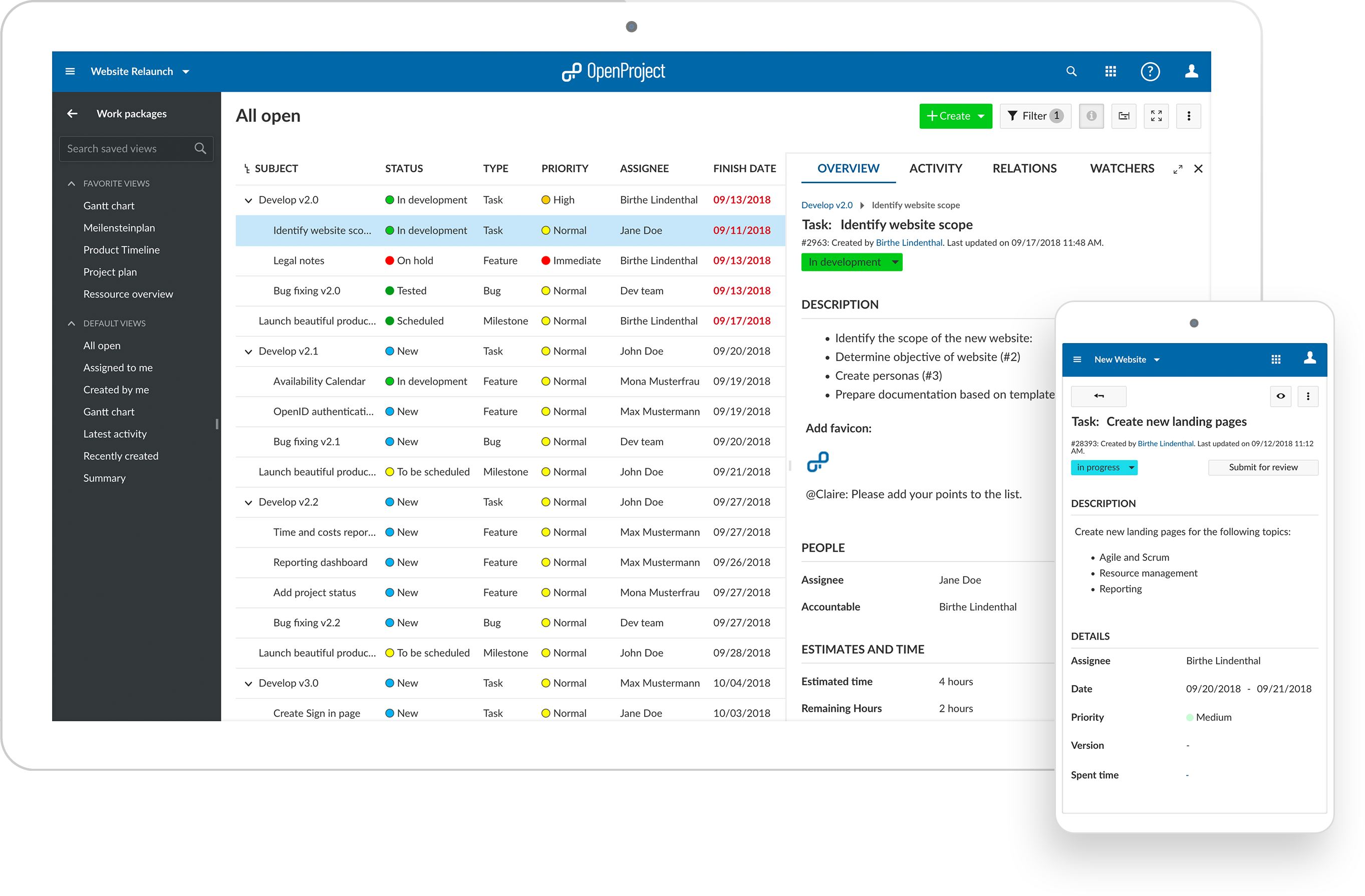 projectlibre vs openproject