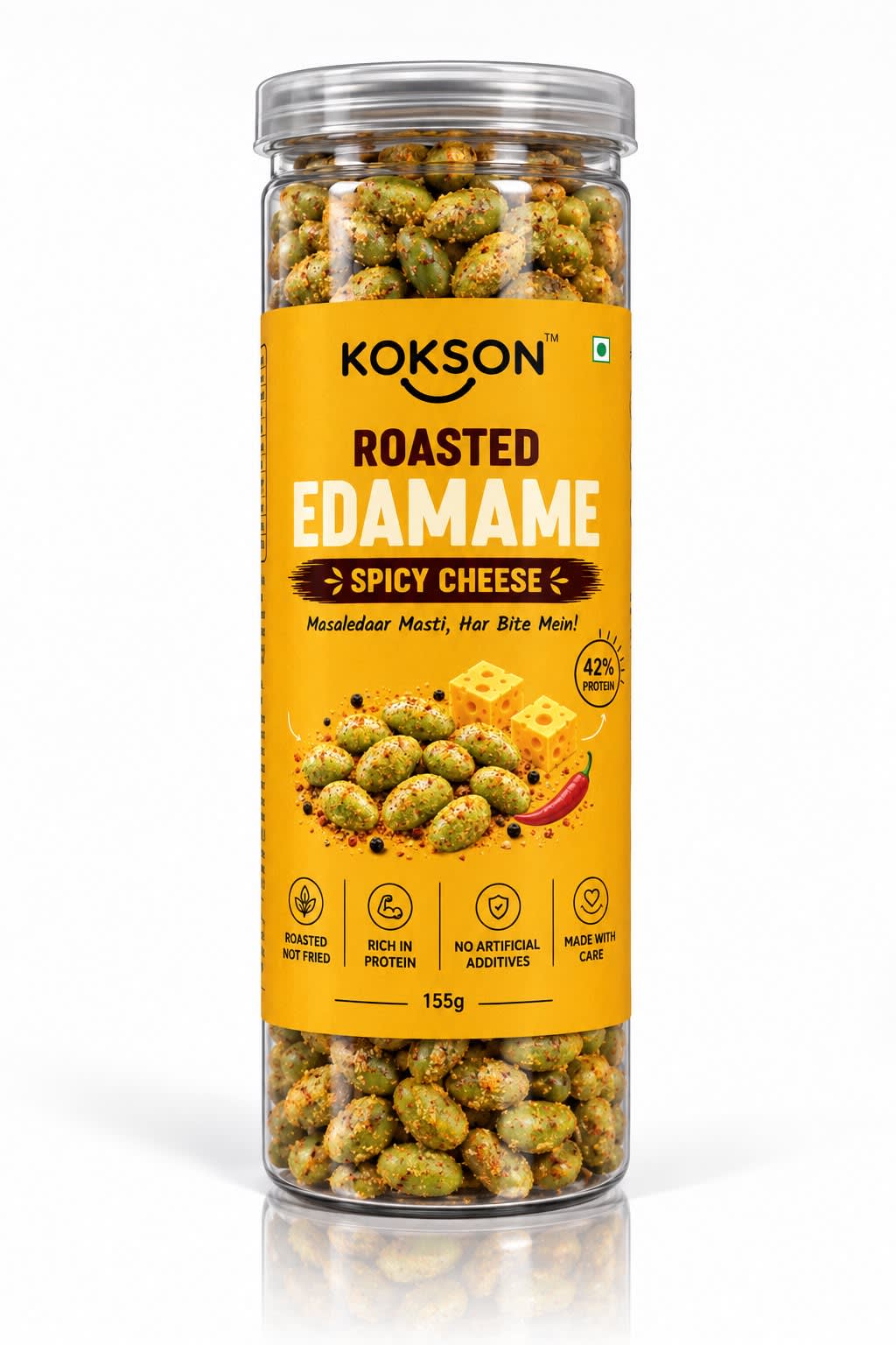 Roasted Edamame - Spicy Cheese