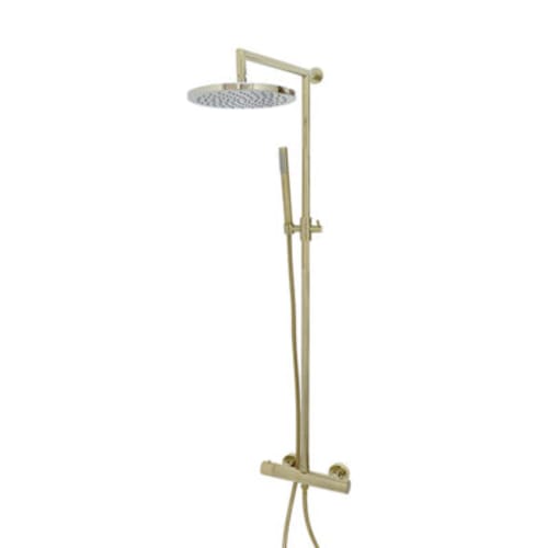 DEM15406T COMPLETE BRIGHT BRASS SHOWER COLUMN | Bolsterup