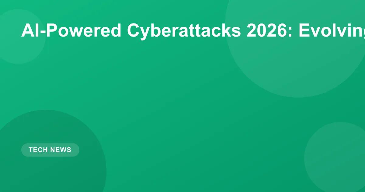 AI-Powered Cyberattacks 2026: Evolving Cyber Threats