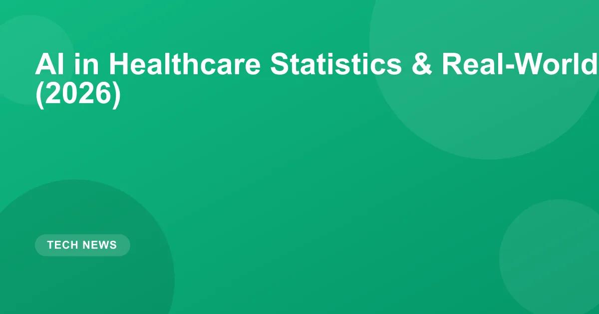 AI in Healthcare Statistics & Real-World Impact (2026)