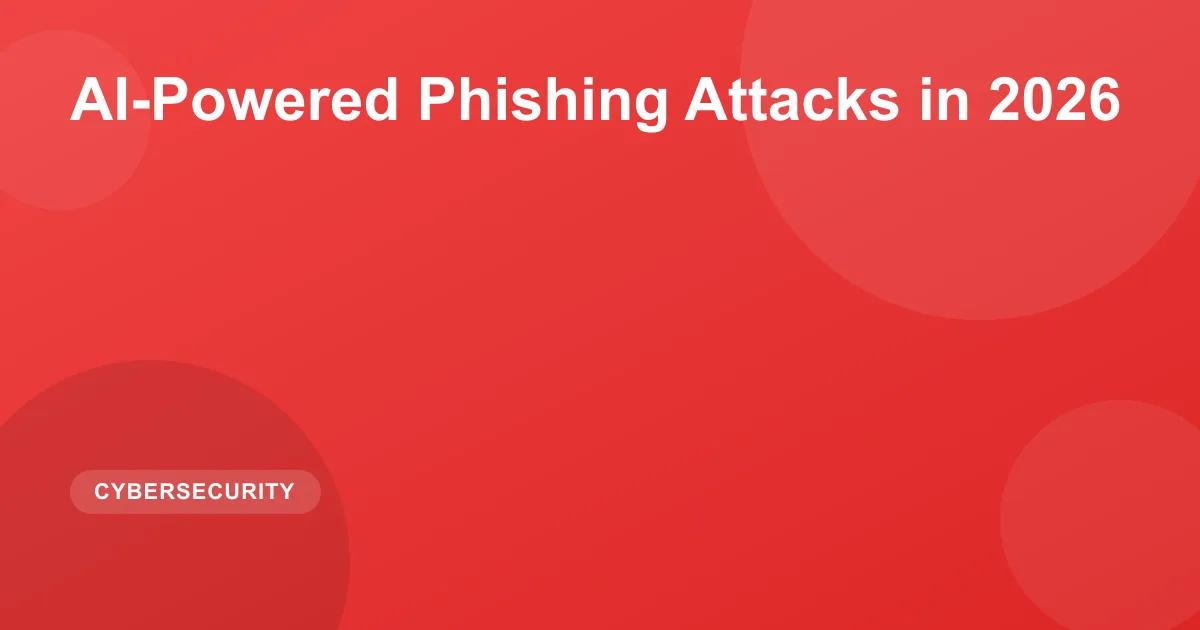 AI-Powered Phishing Attacks in 2026: Threats & Defense