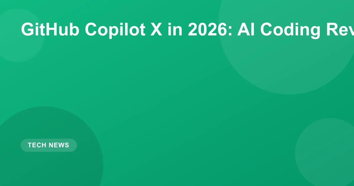 GitHub Copilot X in 2026: AI Coding Revolution