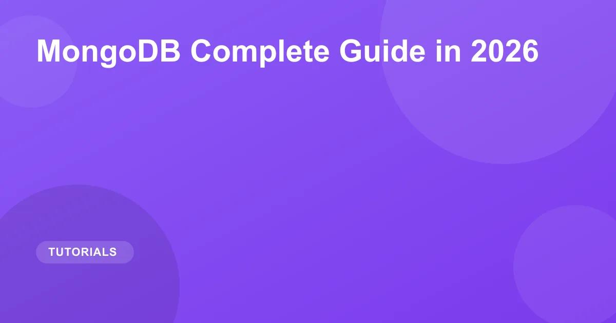 MongoDB Complete Guide in 2026