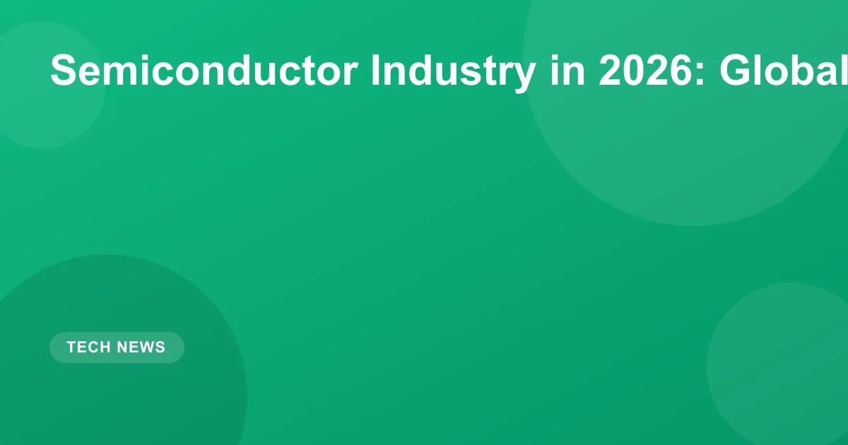 Semiconductor Industry in 2026: Global Competition