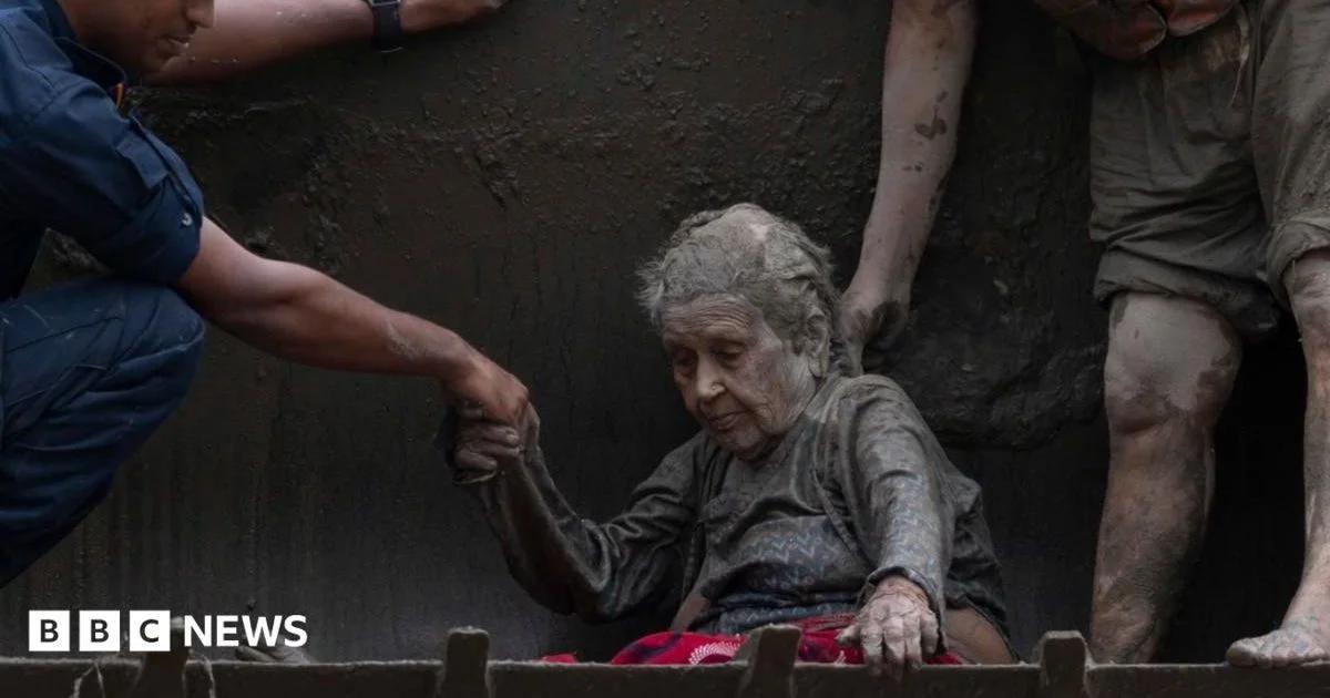 97-Year-Old Woman Rescued After Devastating Nepal Floods