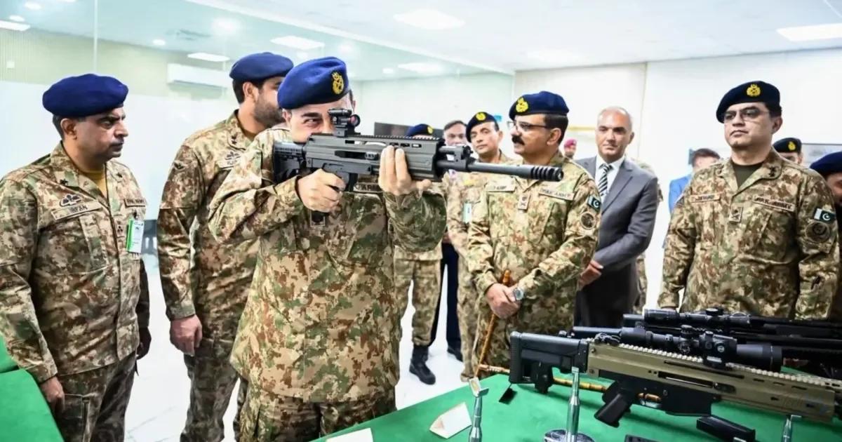 COAS Asim Munir Reviews Defense Tech at POF Wah