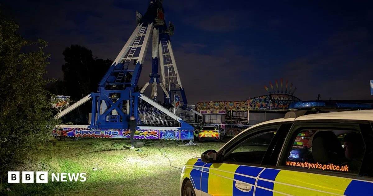 Children and woman injured on fairground ride