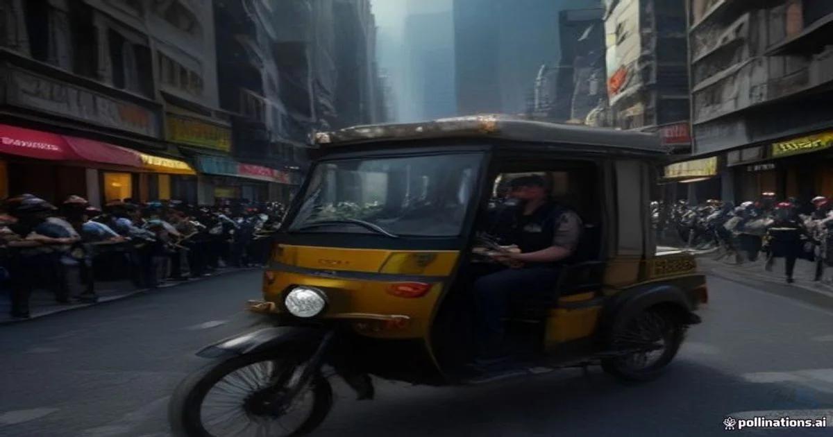 Karachi Police Officer Stops Moving Rickshaw, Offers Friends