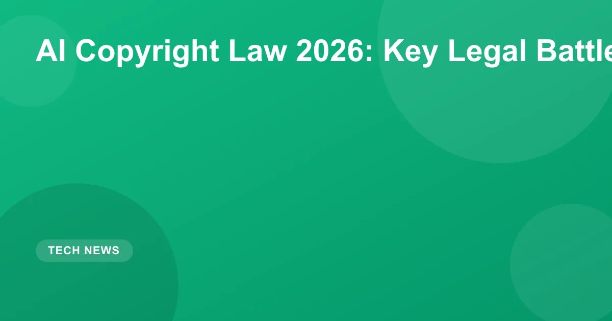AI Copyright Law 2026: Key Legal Battles & Cases