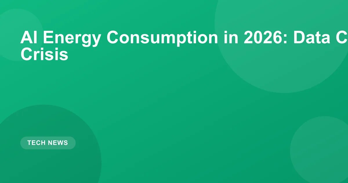 AI Energy Consumption in 2026: Data Center Power Crisis