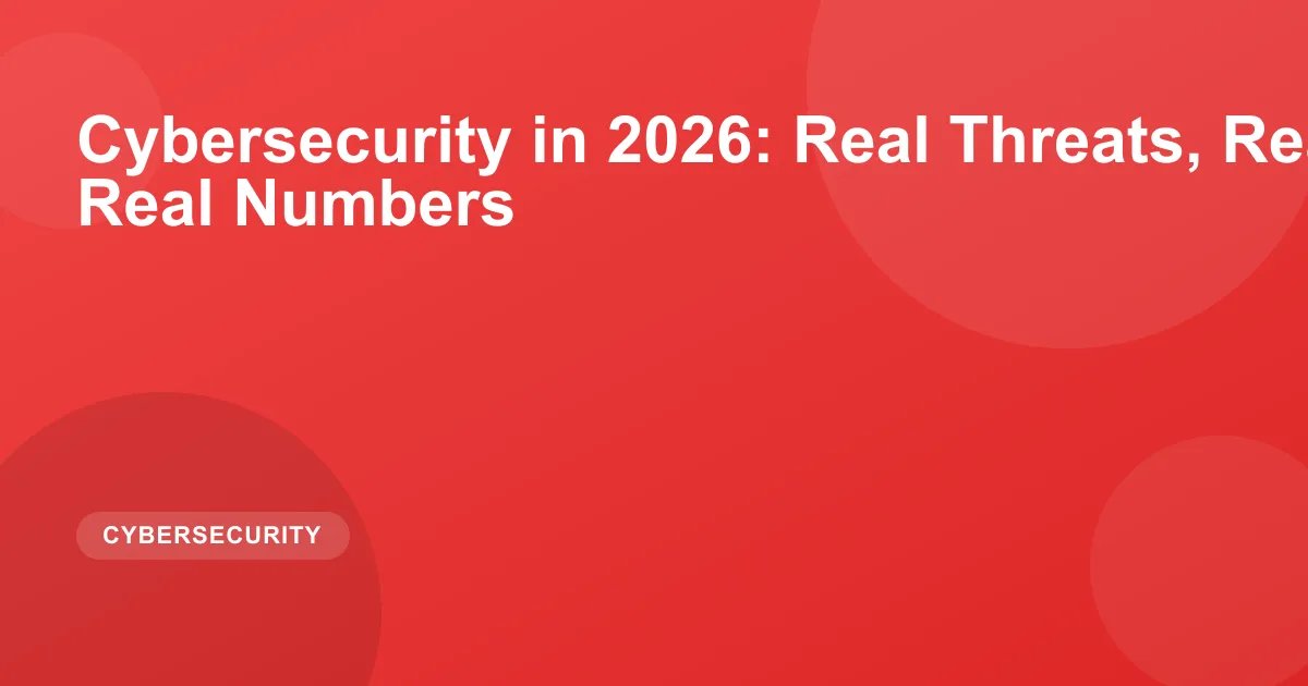 Cybersecurity in 2026: Real Threats & Key Security Data