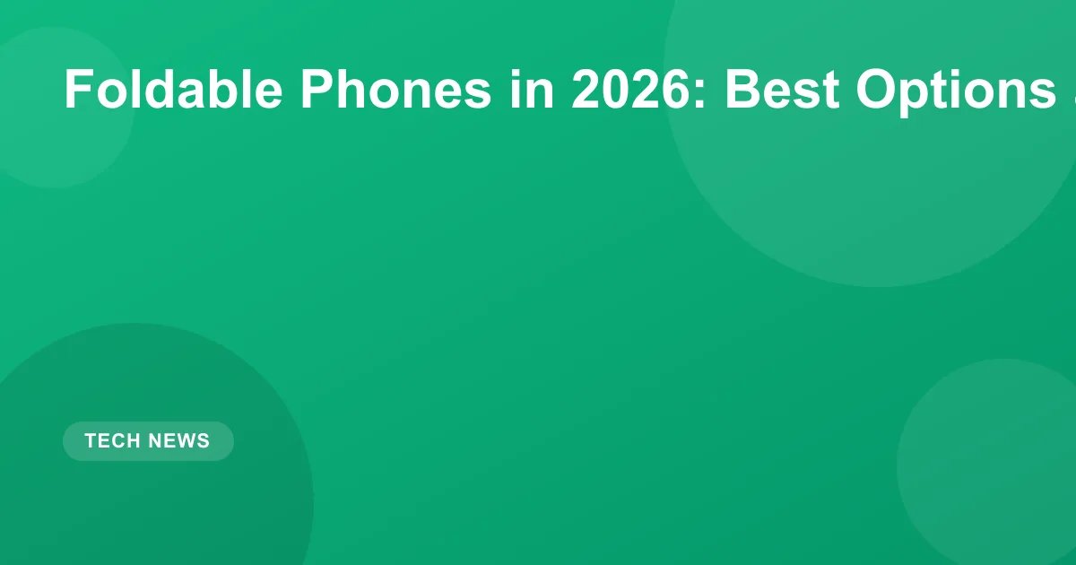Foldable Phones in 2026: Best Options and Reviews