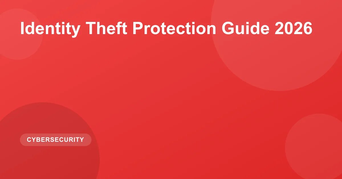 Identity Theft Protection Guide 2026