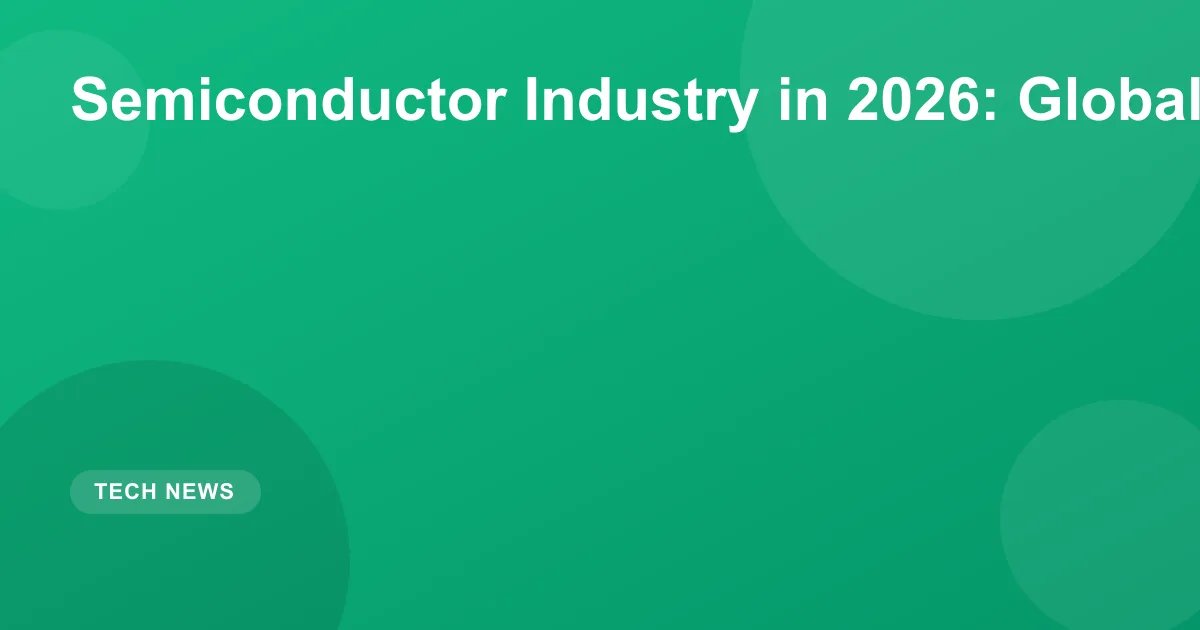 Semiconductor Industry in 2026: Global Competition