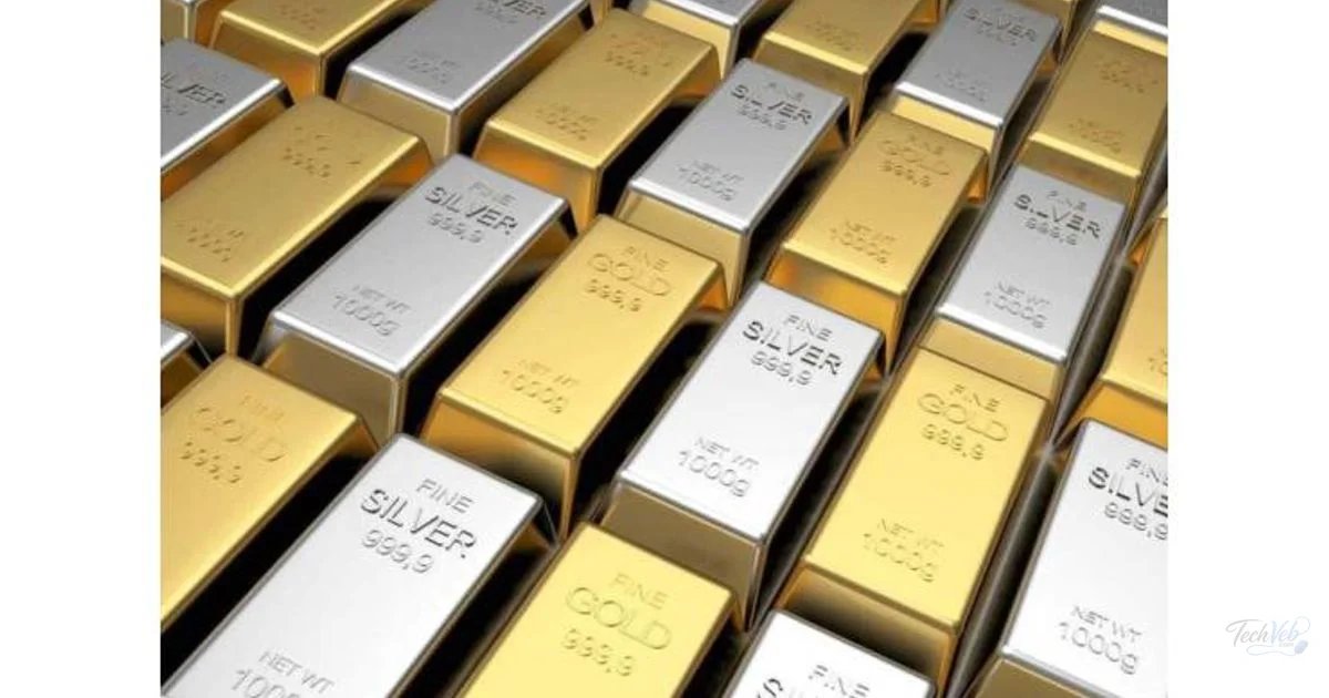 Gold prices fall, silver rises
