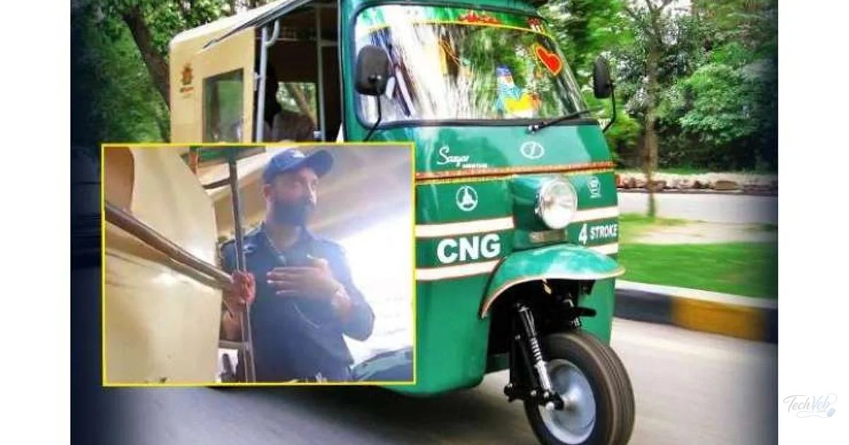 Karachi Police Officer Stops Moving Rickshaw, Offers Friends