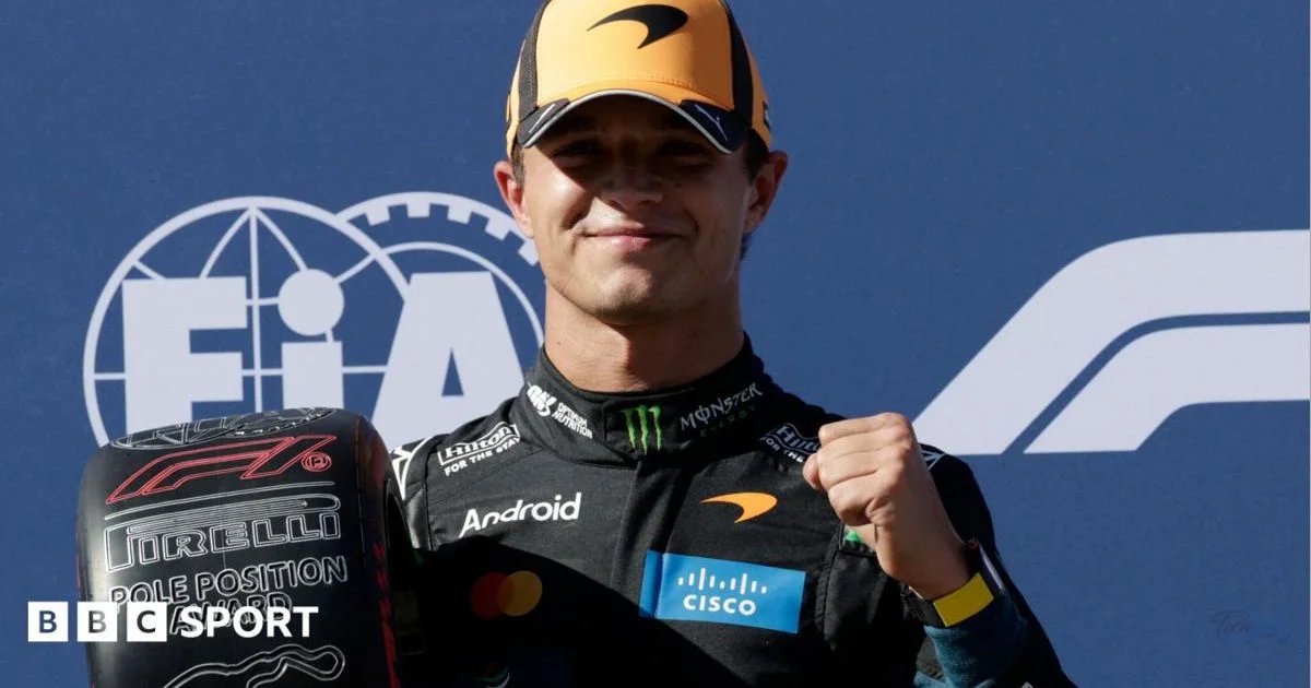 Norris takes Madrid pole with 'gorgeous' lap