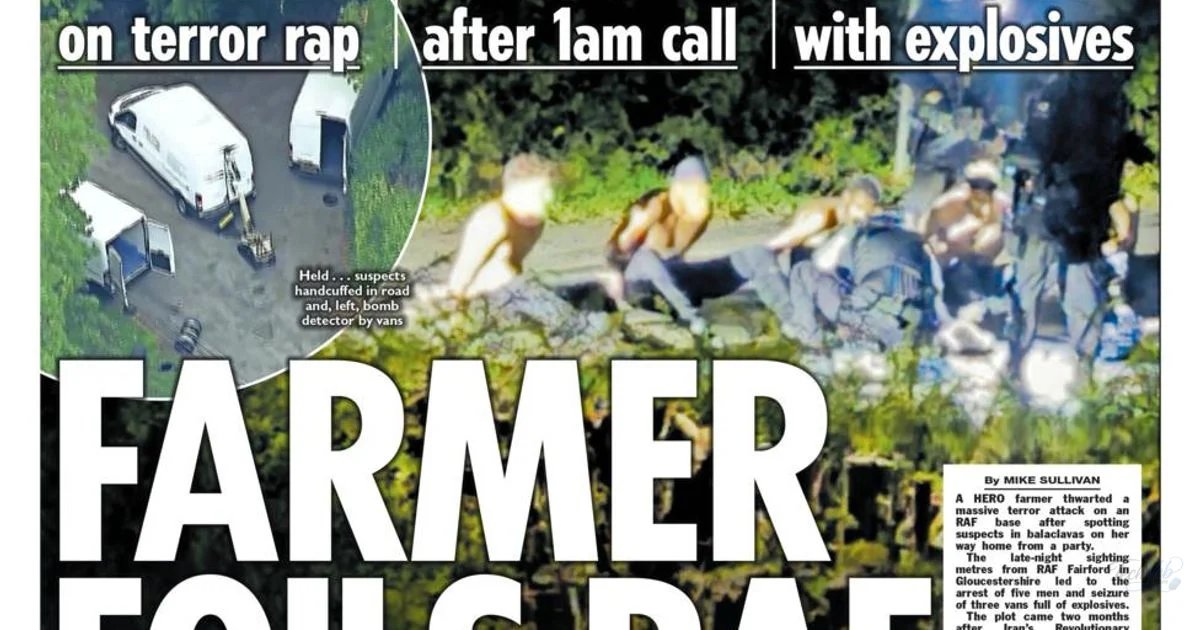 The Papers: 'Iran link to RAF bomb plot' and 'Tax rise talks