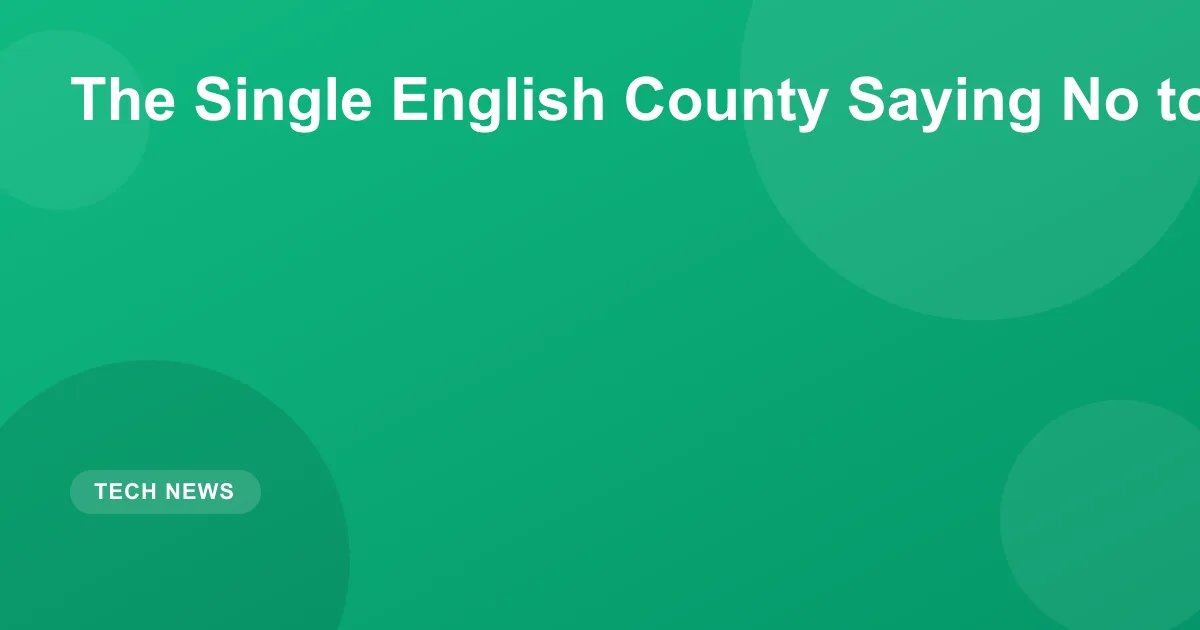 The Single English County Saying No to Palantir