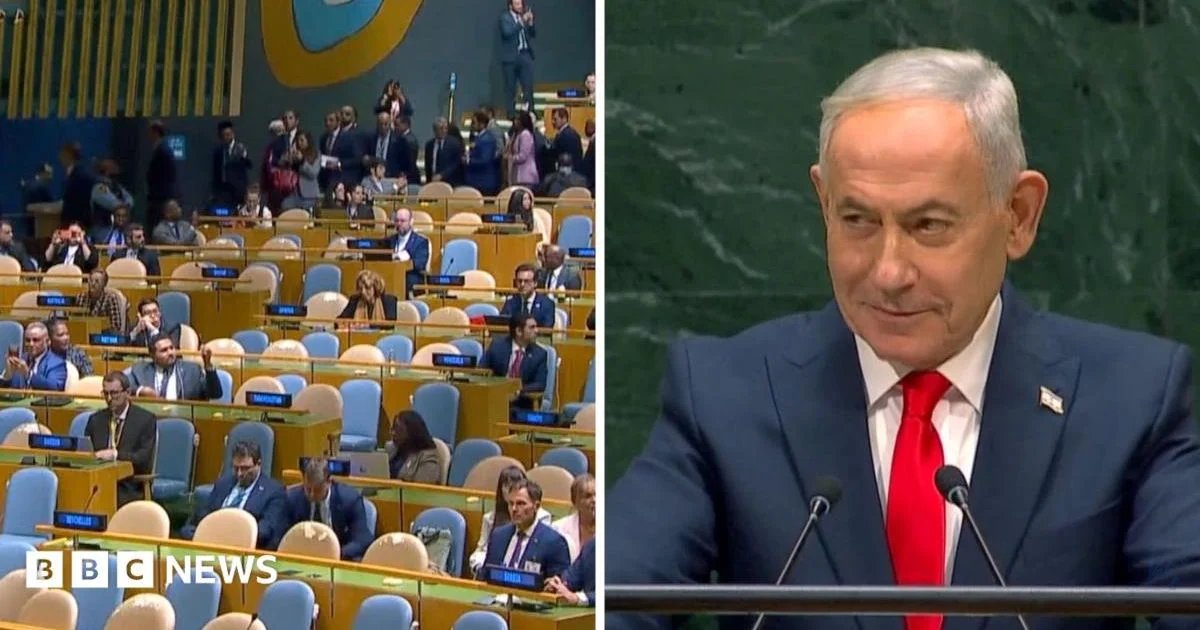 Watch: UN delegates walk out of Netanyahu speech