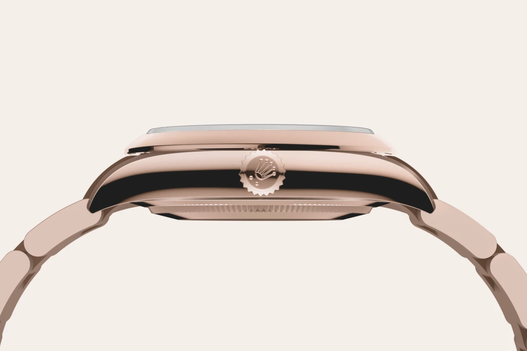 Rolex Oyster Perpetual 34 in 18 ct Everose gold, M124205-0002 - Bucherer