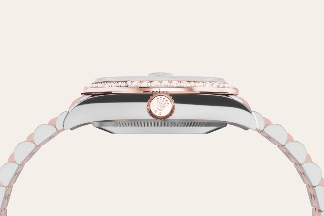 Rolex Datejust 31 i Everose Rolesor - combination of Oystersteel and Everose gold, M278381RBR-0002 - Bucherer