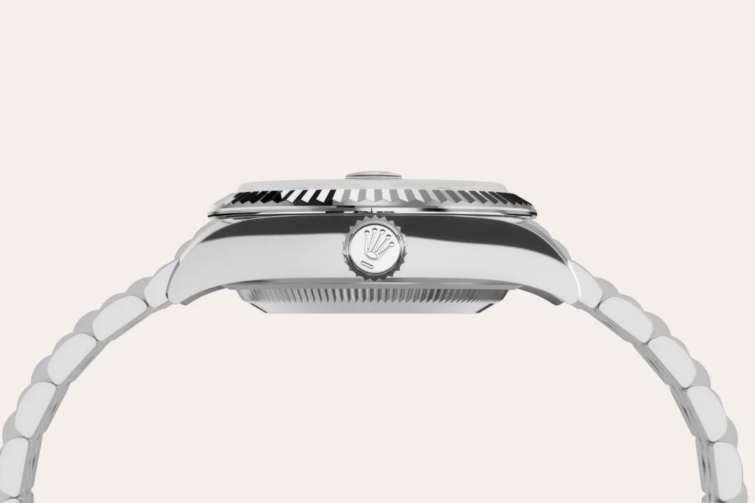 Rolex Datejust 28
in White Rolesor - combination of Oystersteel and white gold, M279174-0009 - Bucherer