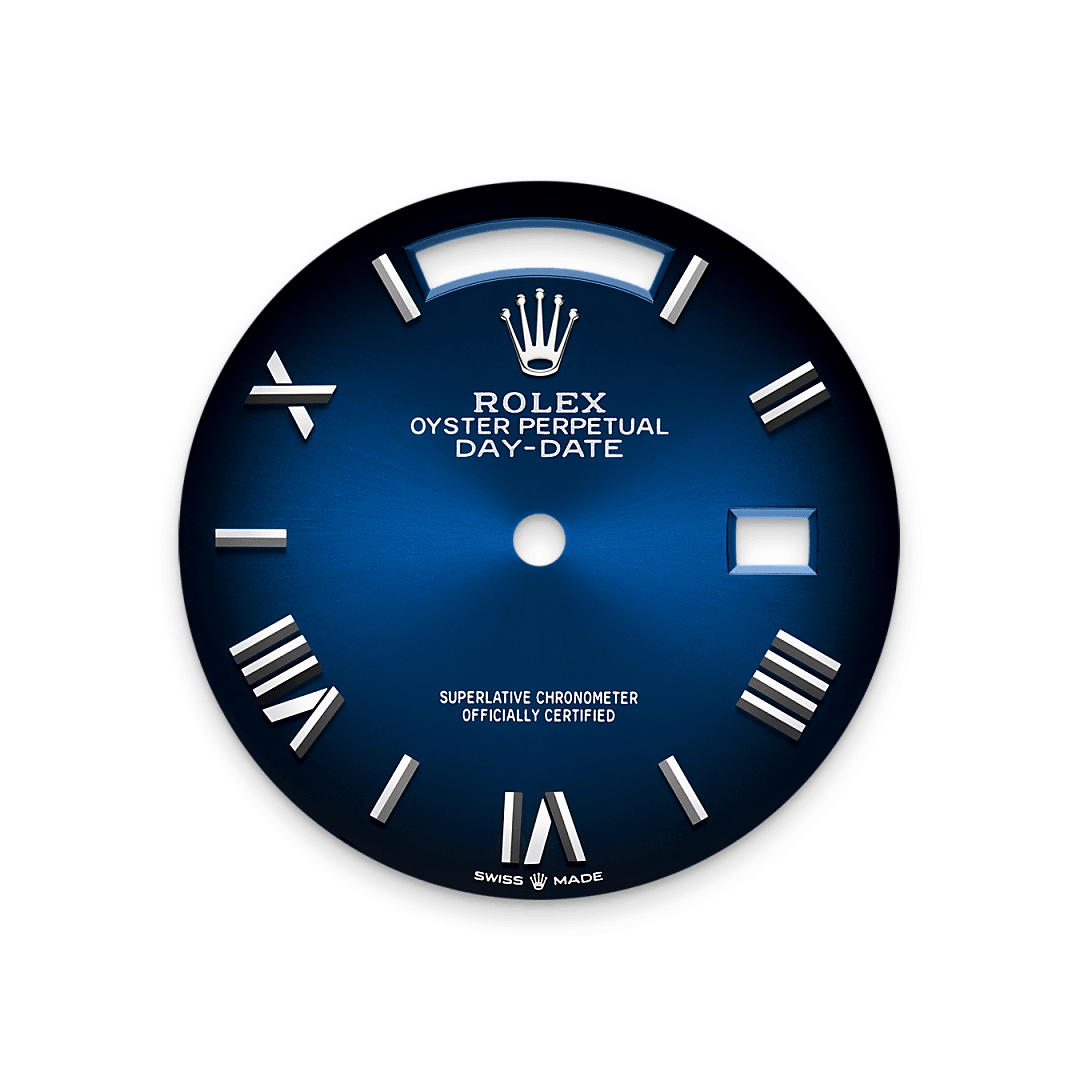 Rolex Day-Date 36 in 18 ct white gold, M128239-0063 - Bucherer