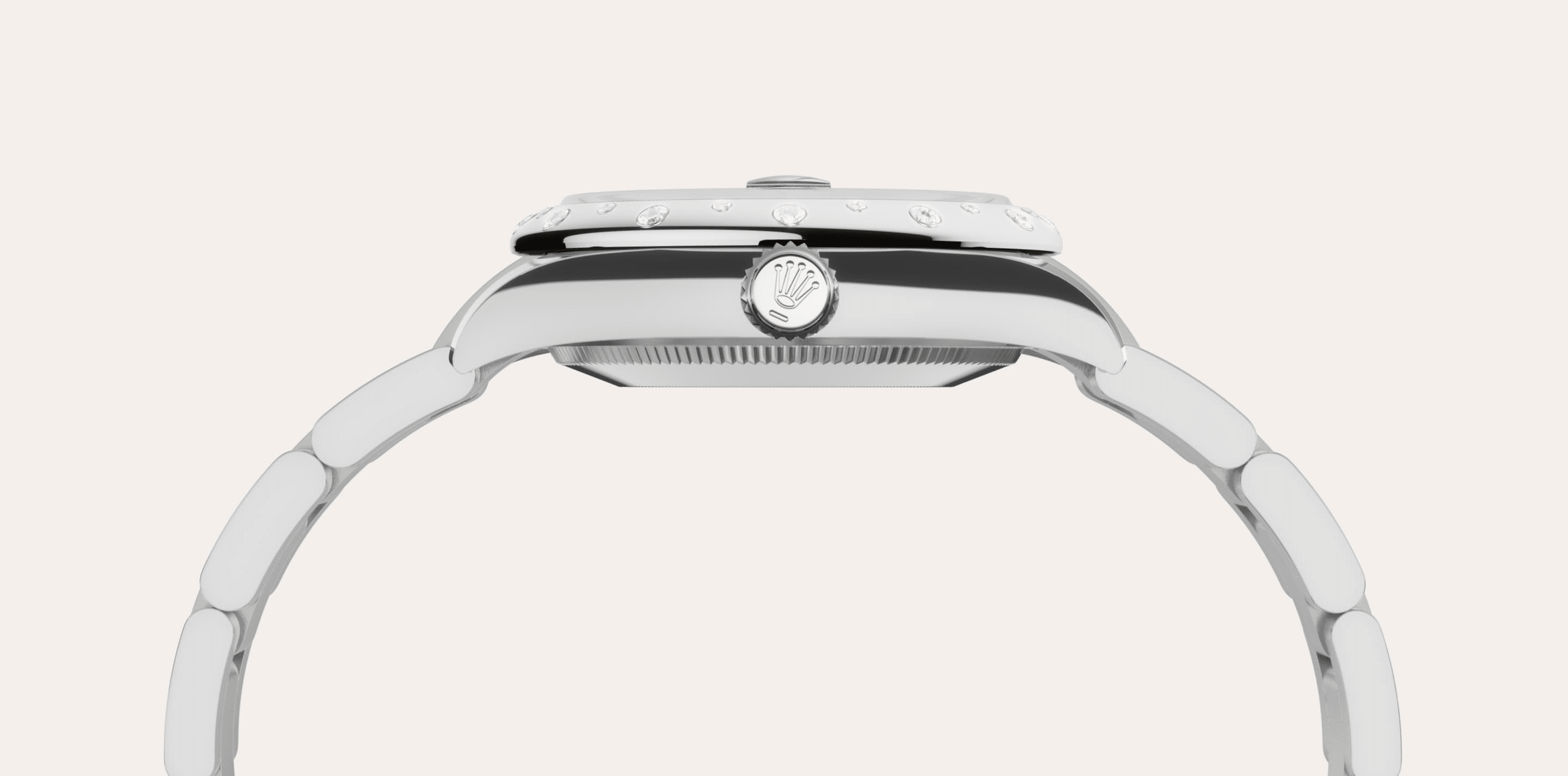 Rolex Datejust 31 in White Rolesor - combination of Oystersteel and white gold, M278344RBR-0021 - Bucherer