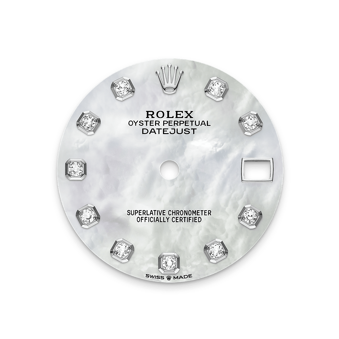 Rolex Datejust 31 in White Rolesor - combination of Oystersteel and white gold, M278384RBR-0008 - Bucherer